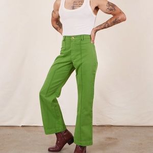 Big Bud Press Western Pants in Emerald/Light Olive 2X
